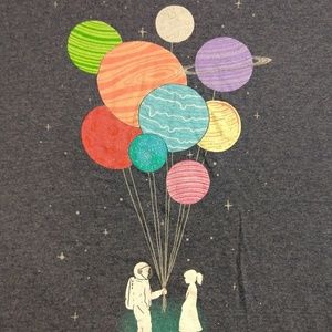 Threadless Shirts - Threadless balloon planets t-shirt Threadless Shirts - Threadless balloon planets t-shirt